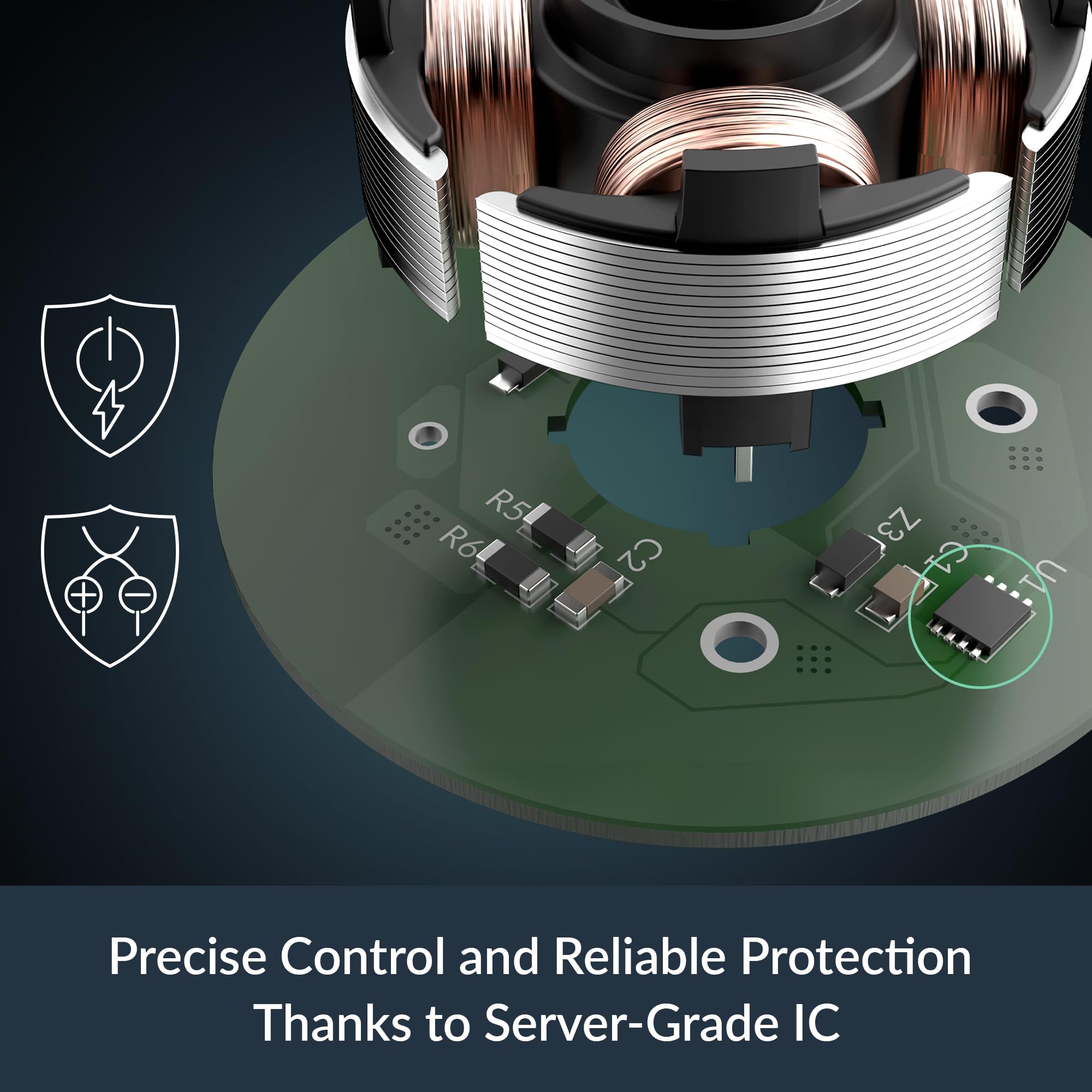 ARCTIC P12 Pro PST CO - Ventola Potente Premium per Funzionamento Continuo, Ventola PWM da 120 mm con Sdoppiatore per Cavi a Y, 600-3000 rpm, 0 rpm <5% PWM, Doppio Cuscinetto a Sfera, a 4 Pin - Nero