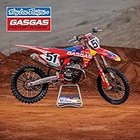 Vista 3 de Troy Lee Designs Camisetas de carreras de motocross de motocicleta, TLD GASGAS Team Stock Camiseta de manga larga, Rojo