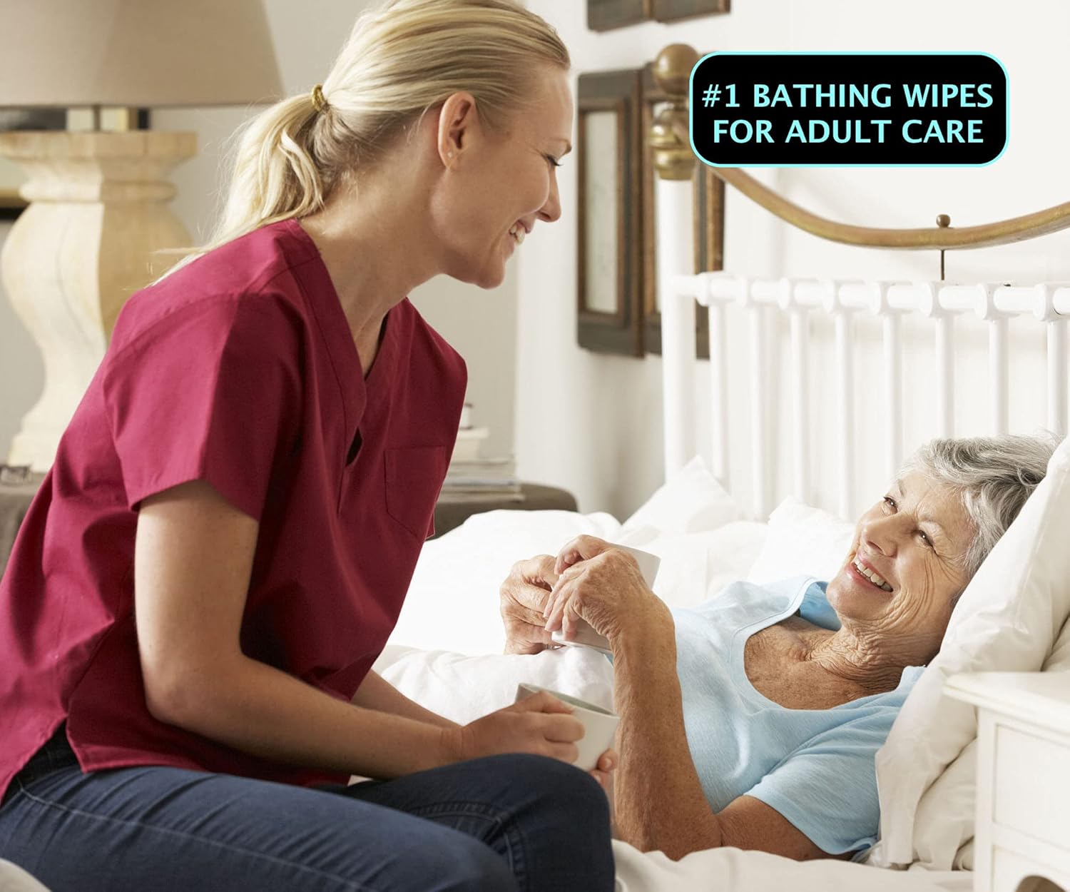 Pure Active Ultimate XXL 12''x12'' Shower Body and Face Wipes 50, Biodegradable Personal Hygiene Body Cleansing Wipes for Women and Men for After Gym Travel Camping Adult Bathing Wipes Unscented : Health & Household