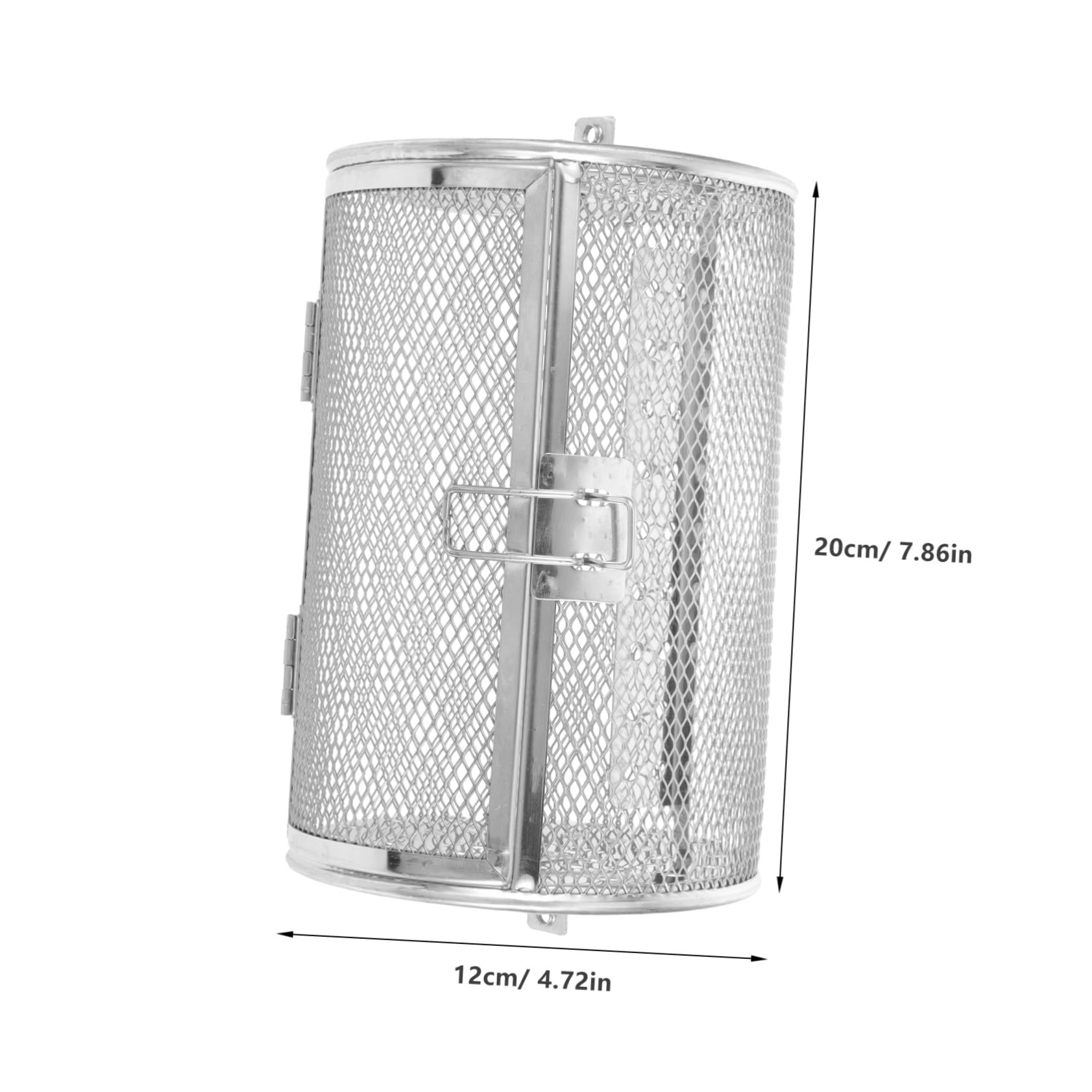 Milisten Rotating Grill Basket Bbq Vegetable Grill Basket Rotisserie Chicken Cage for Oven