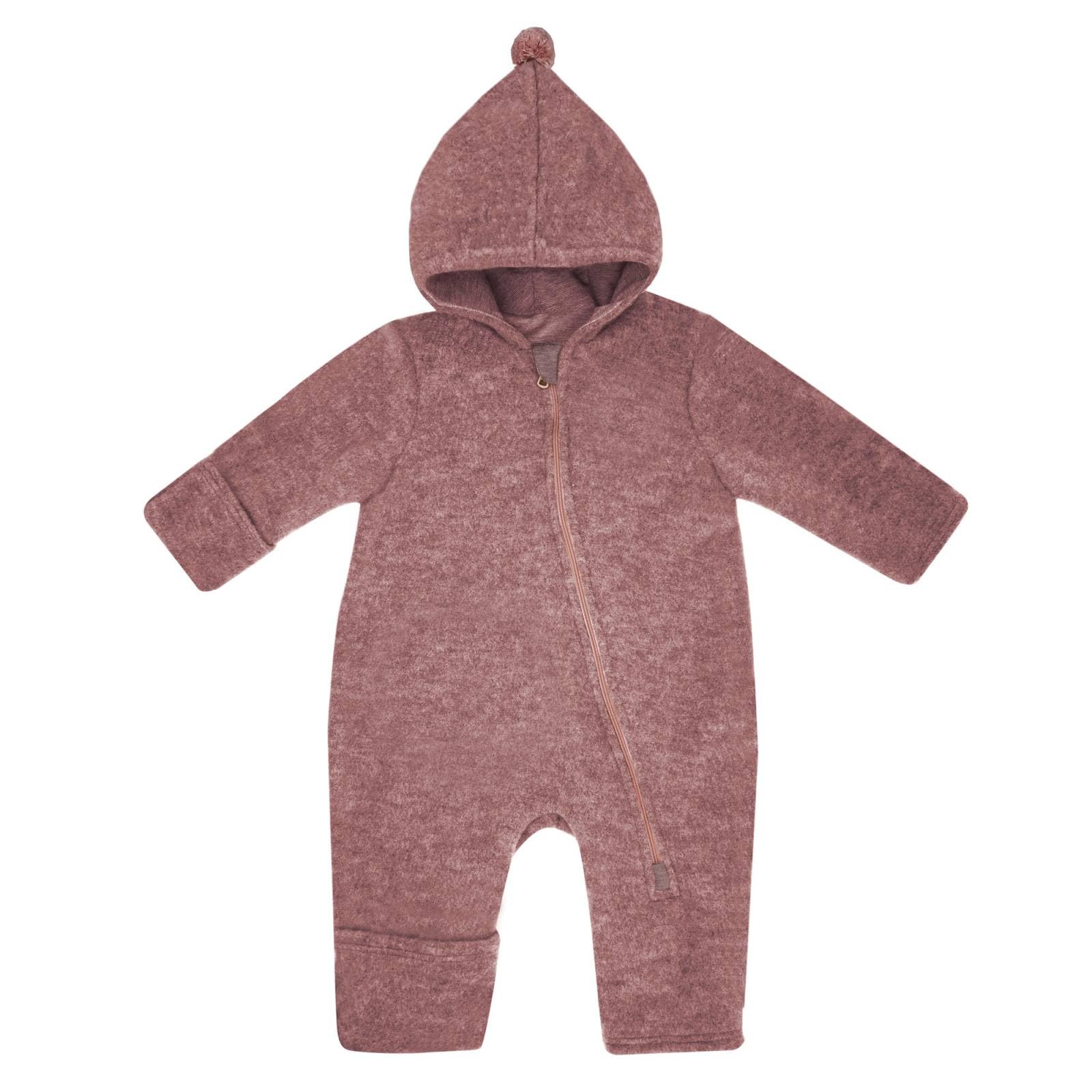 maximo Baby Mädchen Wollfleeceanzug Reißverschluss GOTS