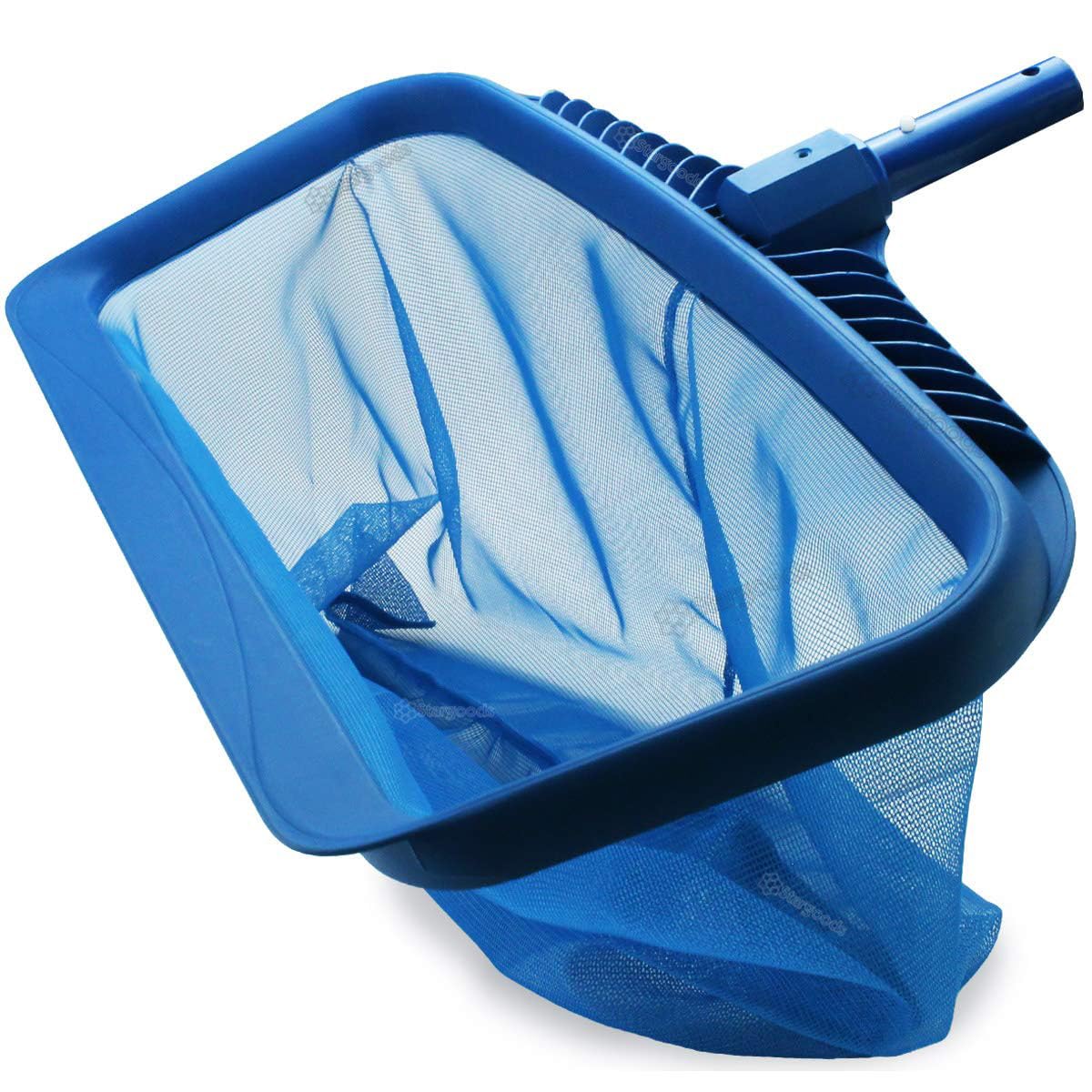 Swimming Pool Skimmer Net, Heavy Duty Swimming Leaf Rake Cleaning Tool with Deep Fine Nylon Mesh Net Bag - Fast Cleaning, Easy Scoop Edge, Debris Pickup Removal 19"-image-16