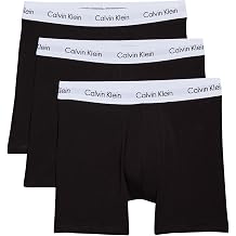Calvin Klein Men's Boxer Shorts Briefs with Logo Waistband Pack of 3
