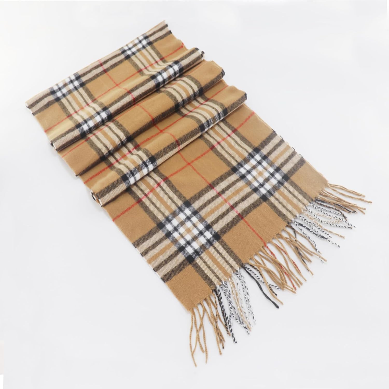Nonakgado Plaid Scarf for Women and Men-Fall Winter Classic Tartan Checkered Plaid Scarves - Image 7