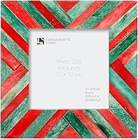 Vista 50 de Marco de fotos chic madreperla hecho a mano vintage 4x6 gris