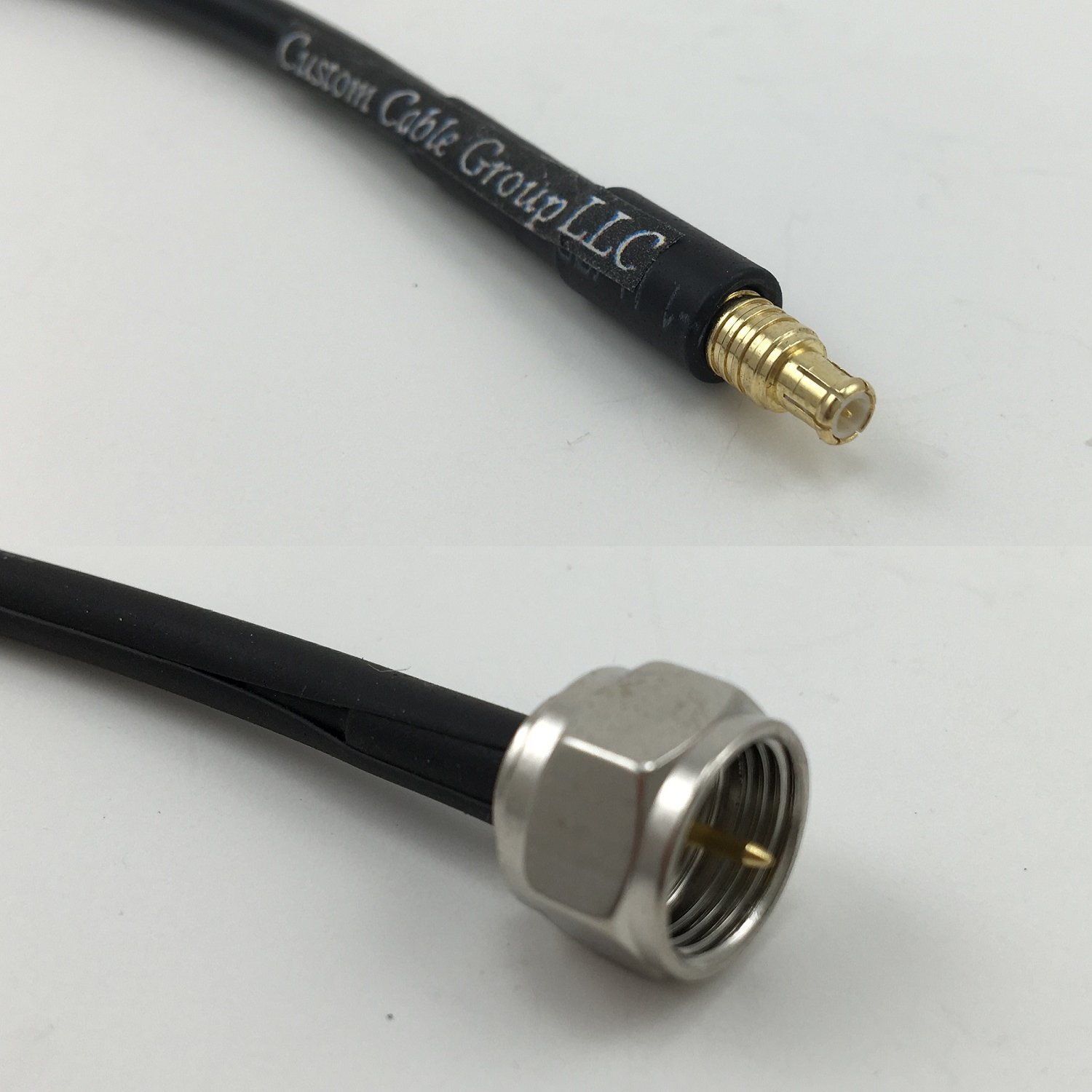 12 inch RGU178 MCX MALE to F MALE Pigtail Jumper RF coaxial cable 50ohm Quick USA Shipping