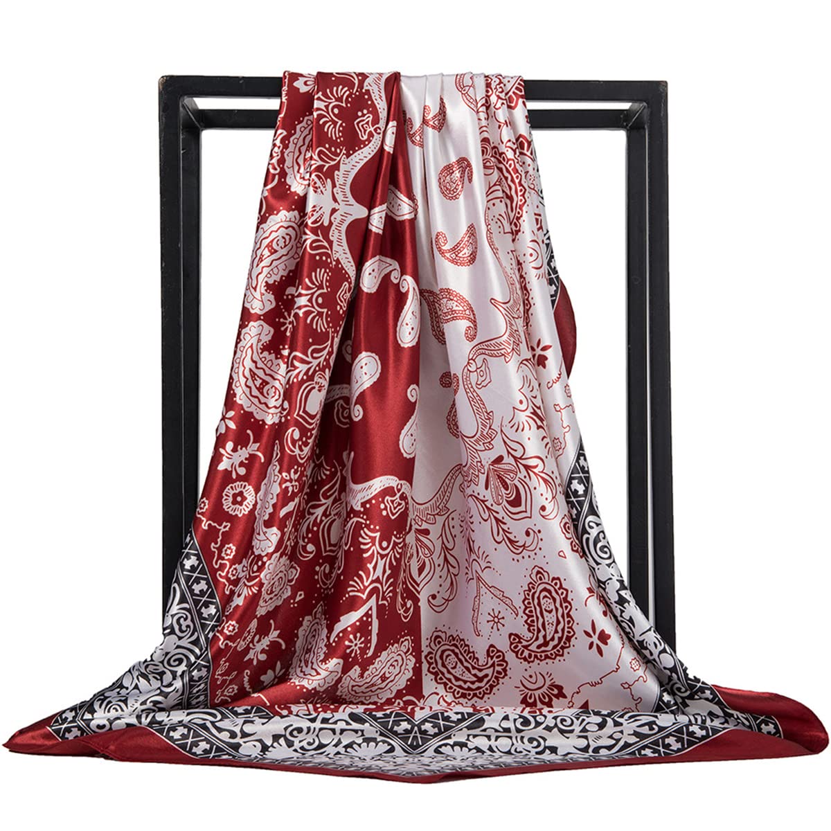 Women's Satin Scarves Silky Like Bandanas Hair Neck Scarf Sleeping Wraps