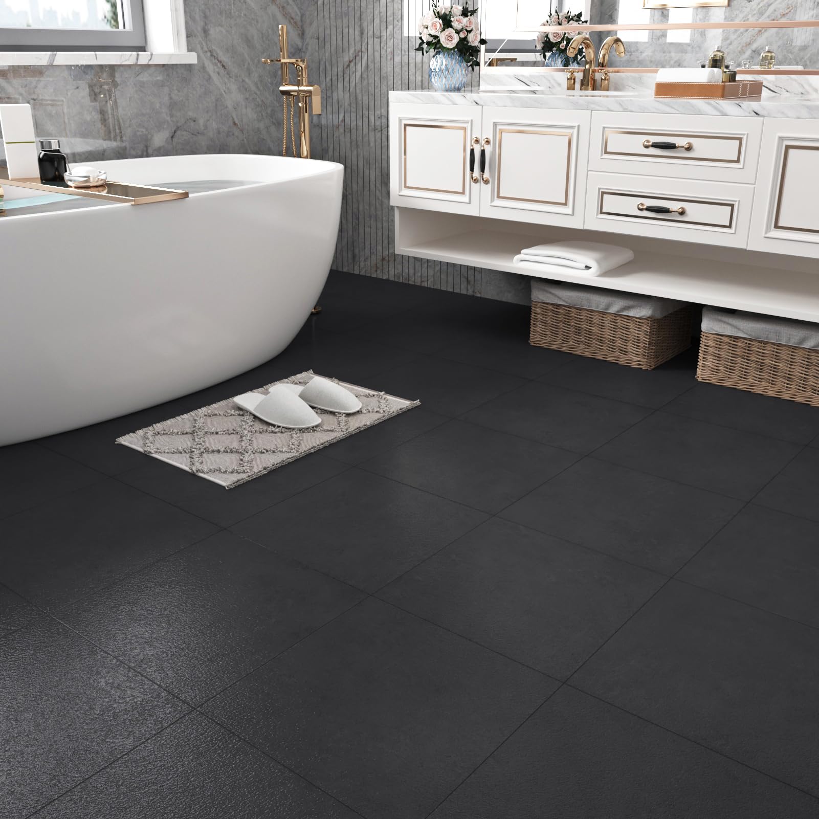 zelfklevende tegels 20x20cm Palema / Hout / bruin - Vinyl Way zelfklevende tegels 20x20cm Palema / Hout / bruin - Vinyl Way