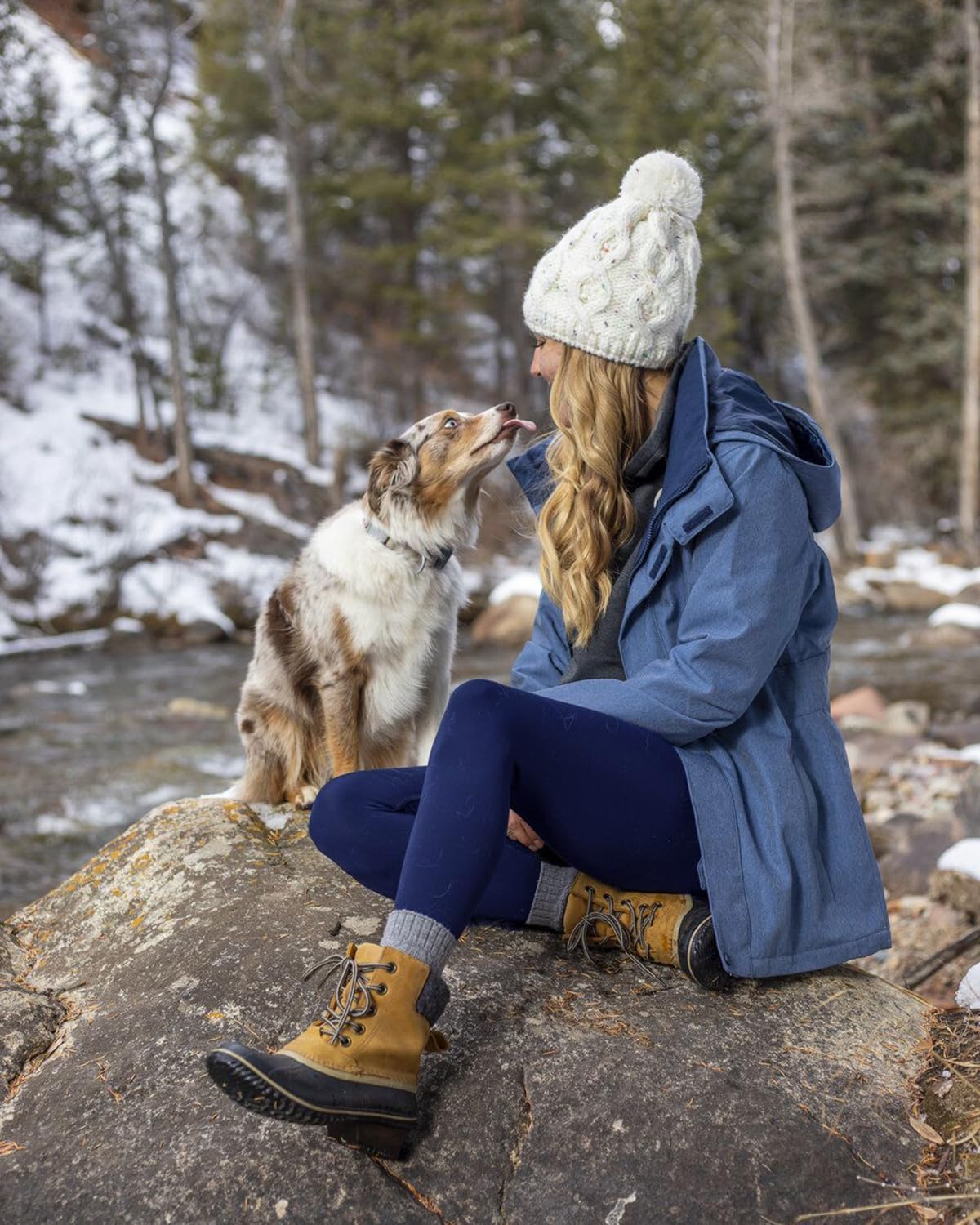 CTHH 2 Pack Fleece Lined Leggings Women with Pockets - High Waisted Soft Winter Thermal Warm Tummy Control Yoga Pants - Image 2