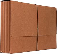 Vista 9 de The File King Cartera de archivos expansible, tamaño legal, 10 cuerdas rojas Fabricado en Estados Unidos Carpetas expandibles de 5.25 pulgadas