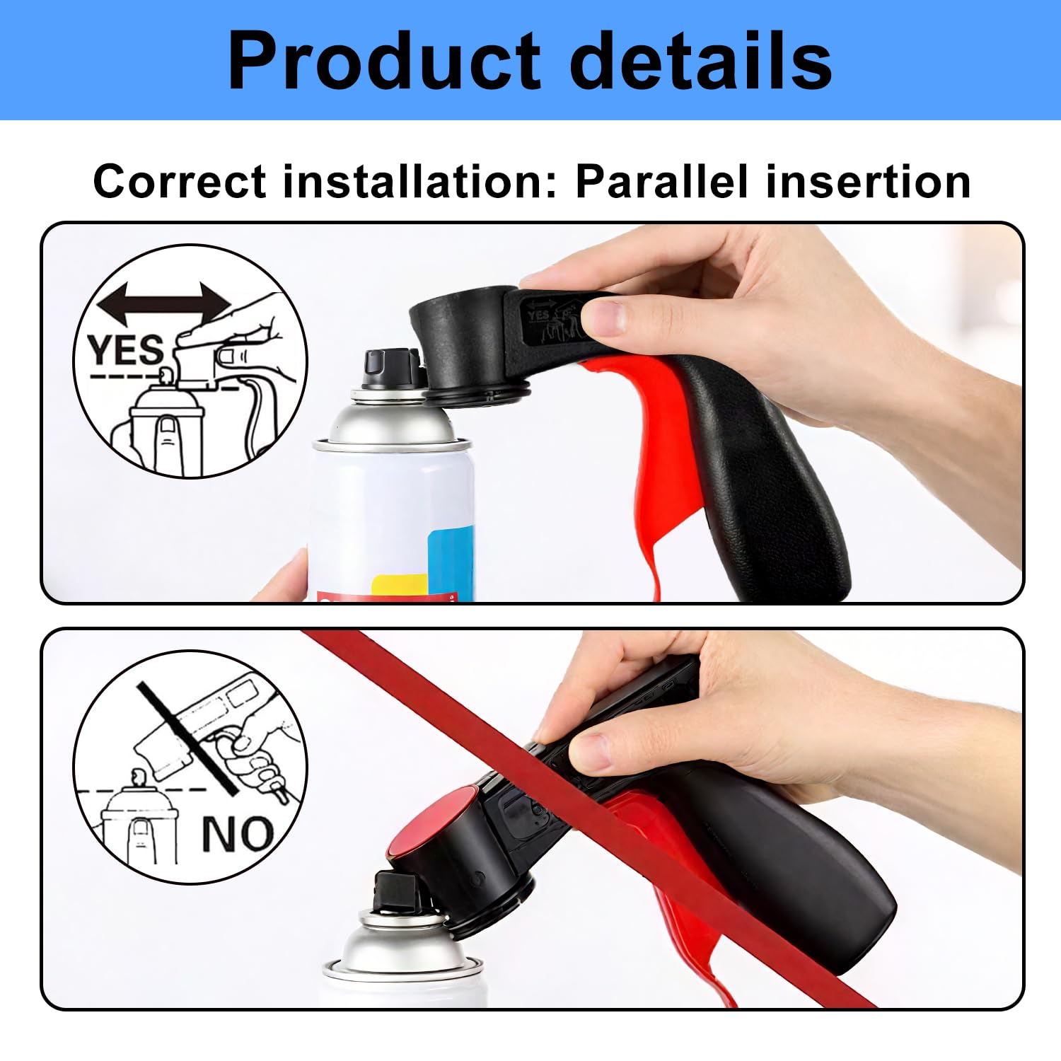 2-Pack Spray Can Trigger Grip Handle – Comfortable Spray Tool, Precision Control for Paint, Cleaning, and DIY Projects — view 3