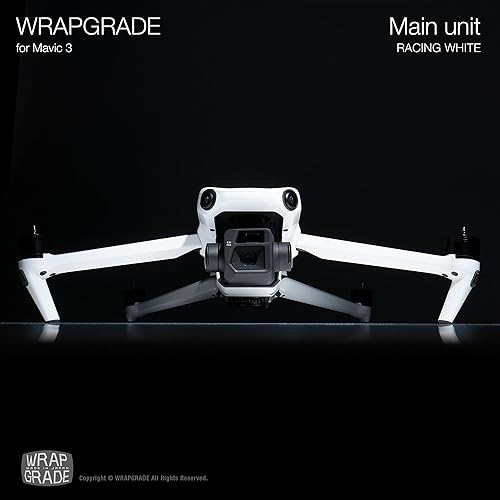 Miniatura 10 de WRAPGRADE Skin compatible con DJI Mavic 3 Pro (negro Bumpy CAMO)
