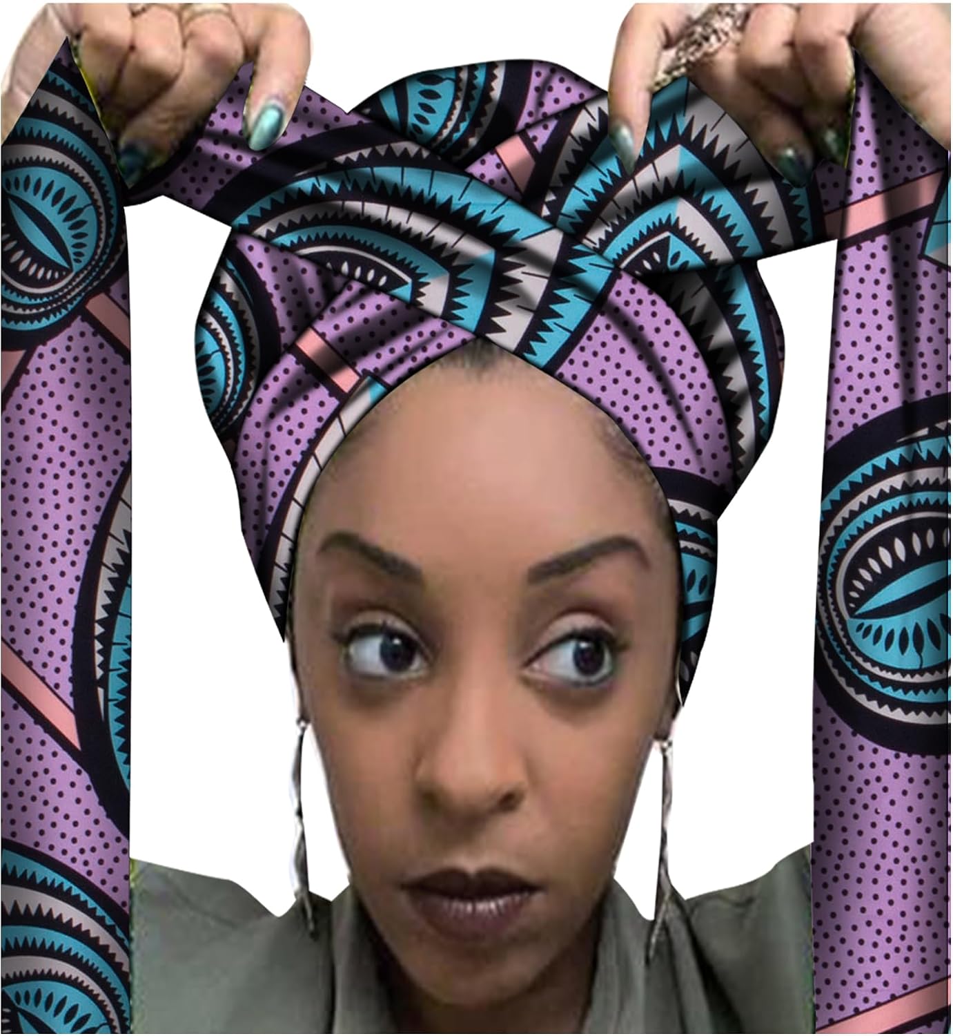 African Hair Bonnet Turbans Head Scarf Head Wraps for Women Sleeping