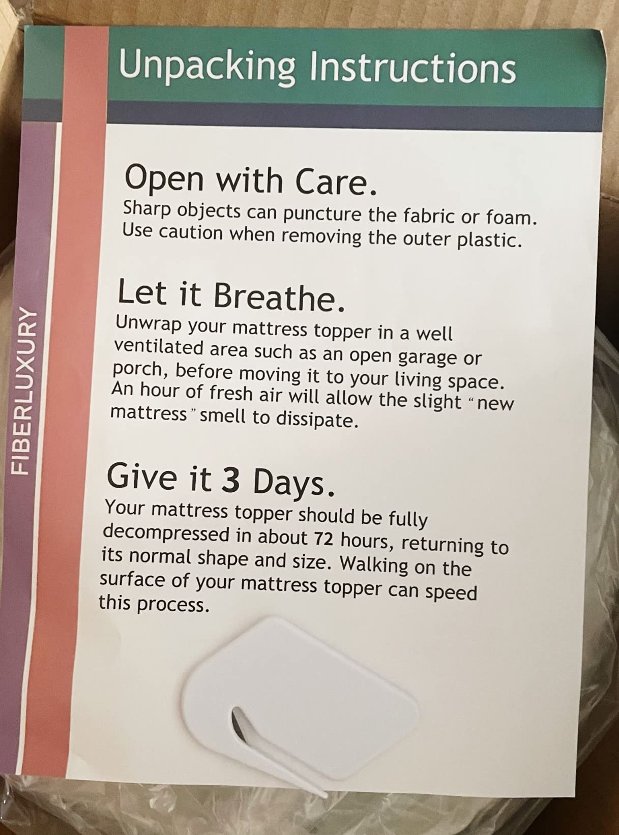 28/mo Finance Fiberluxury 3 Inch Gel Infused Memory Foam Mattress