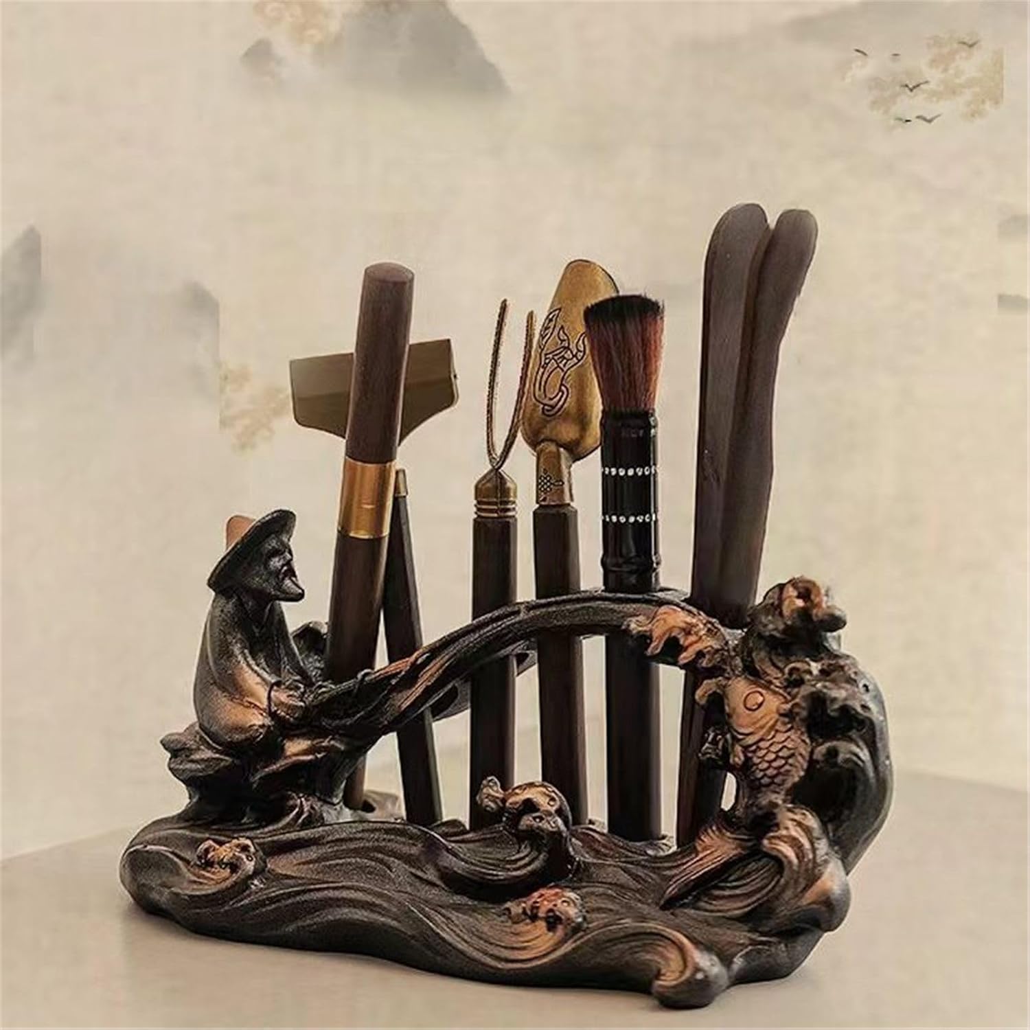 Tea Ceremony Kung Fu Tea Set Supplies Tea Clips Tea Knife Tea Cup Holder Tea Making Tools Accessories-Color4