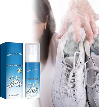 Shoe Deodorizer Spray, Long Lasting Shoe Sprays for Smelly Shoes, Deodorizing Spray for Shoes and Socks Sneakers Boots Sandals (2, Tea Tree)