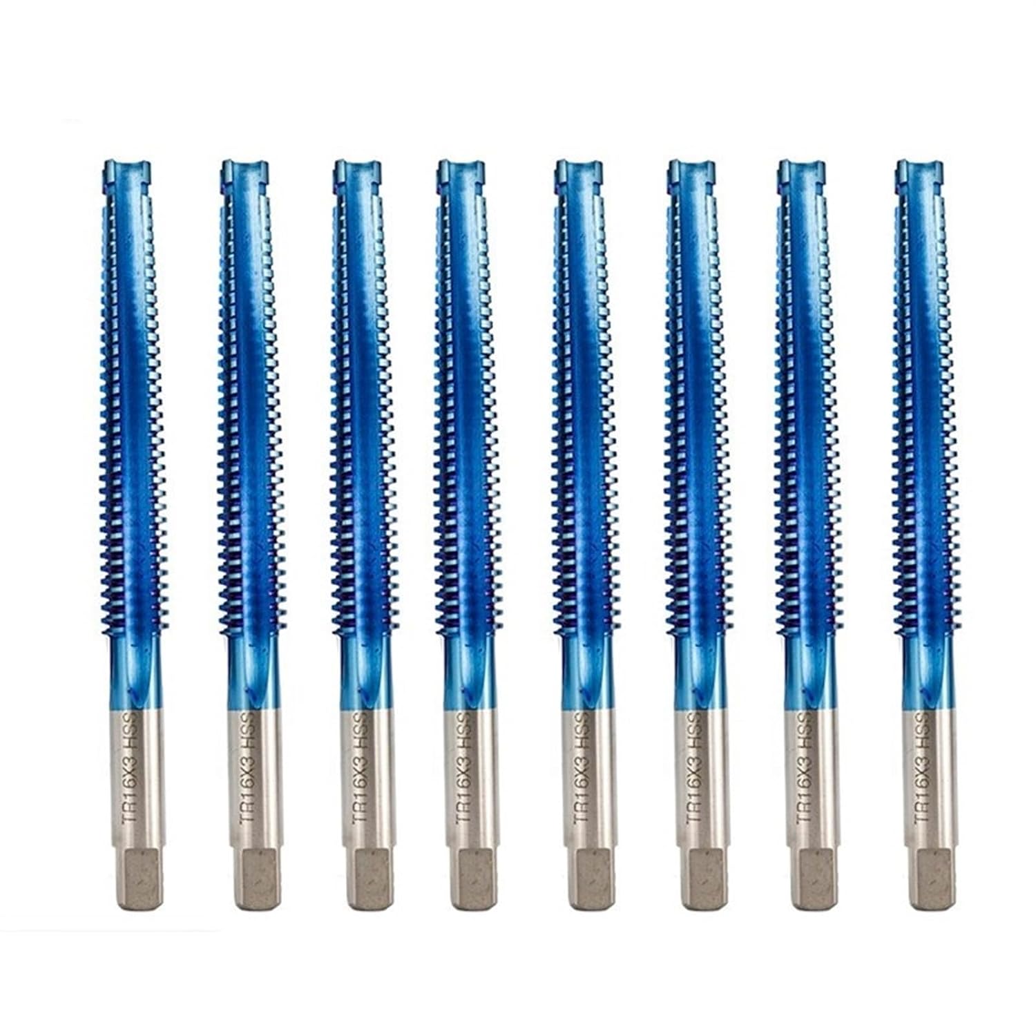 HSS Thread Tap TR8/10/12/14/16 Spiral Screw Thread Tap Drill Bit Left/Right Hand Machine Tap 1Pcs(TR16x4.0)