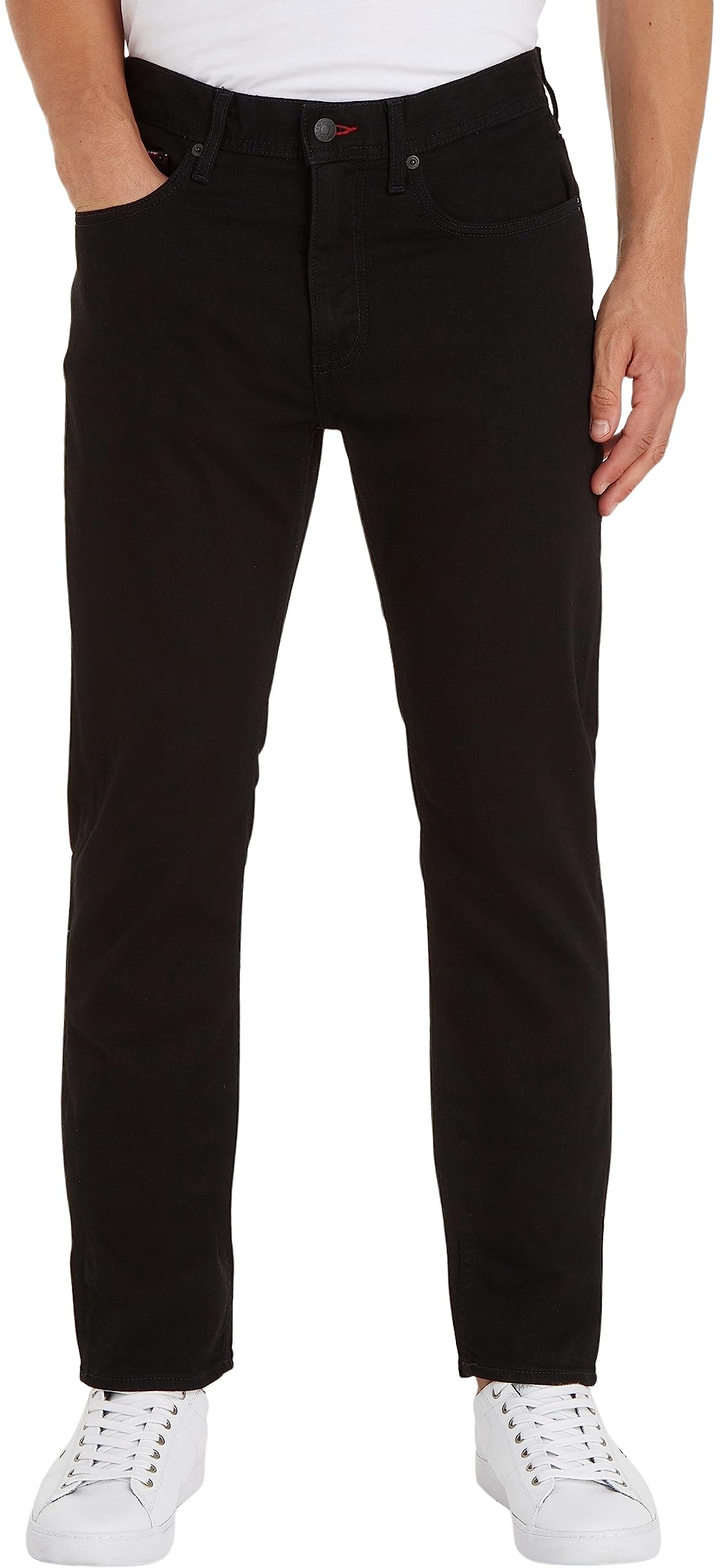 Tommy Hilfiger Men's Jeans, Detroit Black, 30W, 36L
