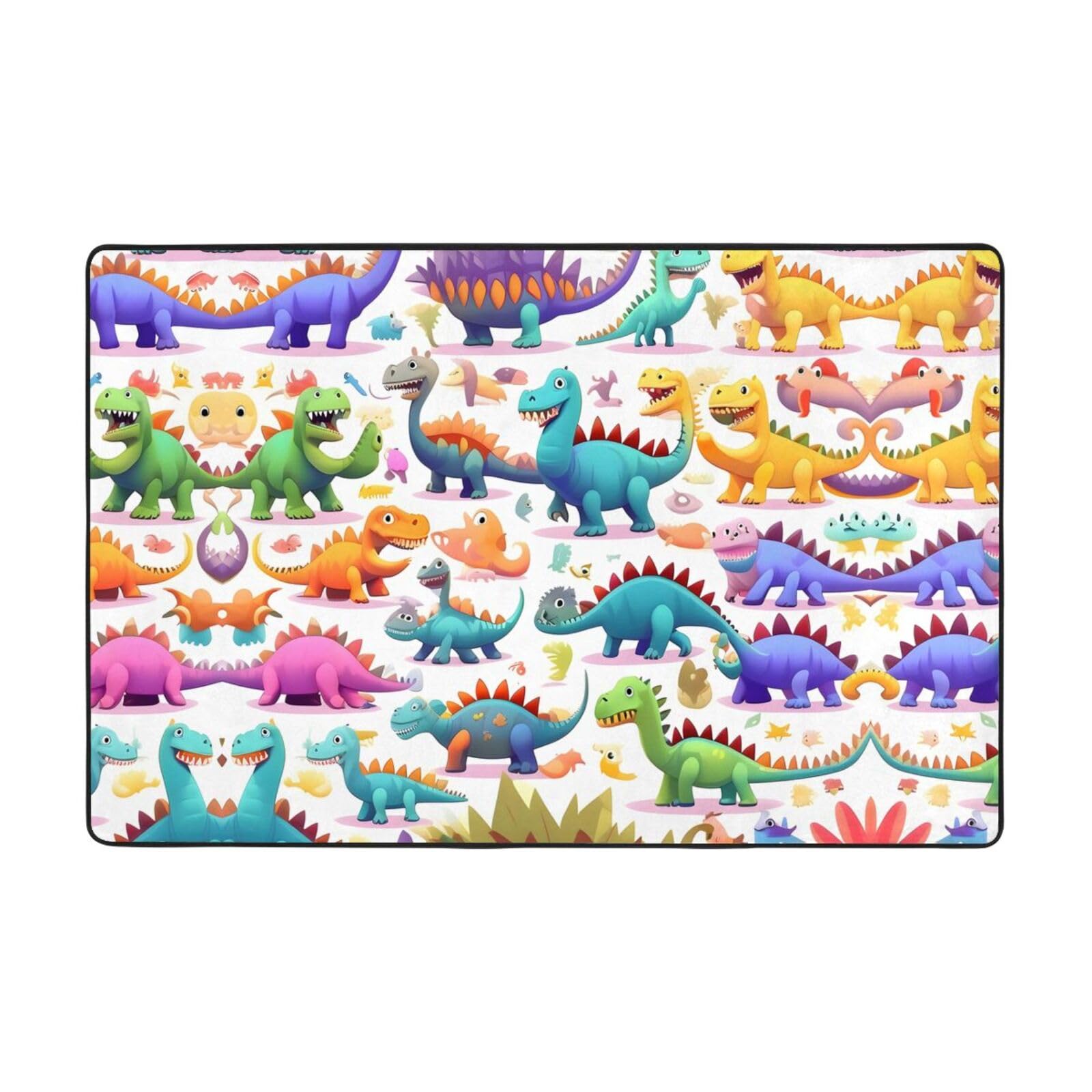 Tapis dinosaure de dessin animé super doux et robuste pour salon