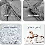 RJOP Weighted Blanket 5lbs 41"x60" for Adults and Teens, Heavy Throw with Premium Glass Beads for Napping, Machine Washable with Soft & Breathable All-Season Comfort (41" x 60" 5 lbs)