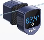 SEAOURA 2-in-1 Aquarium Magnetic Cleaner with Digital Aquariums Thermometer, Fish Mini Magnets Brush only for Glass Tank,Tiny Magnet Floating Cleaning Tool for 1-30 Gallons