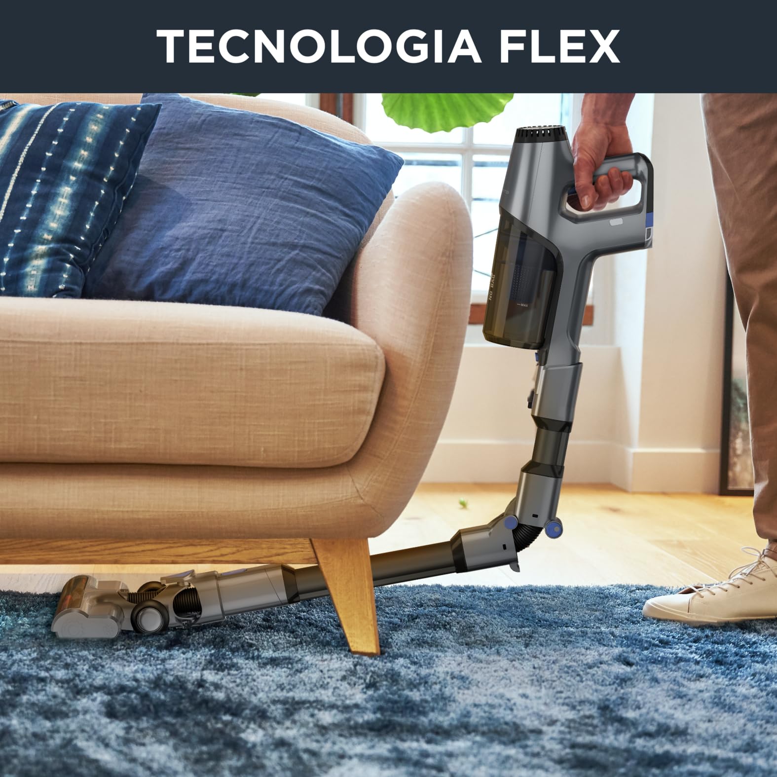 Rowenta X-PERT 3.60 Aspirapolvere Senza Fili Potente, Kit Animal Care, Scopa Elettrica Senza Fili Ricaricabile Leggera, Aspirapolvere Senza Sacco, Tecnologia Flex, Autonomia 45 Min, Luci LED, RH6971