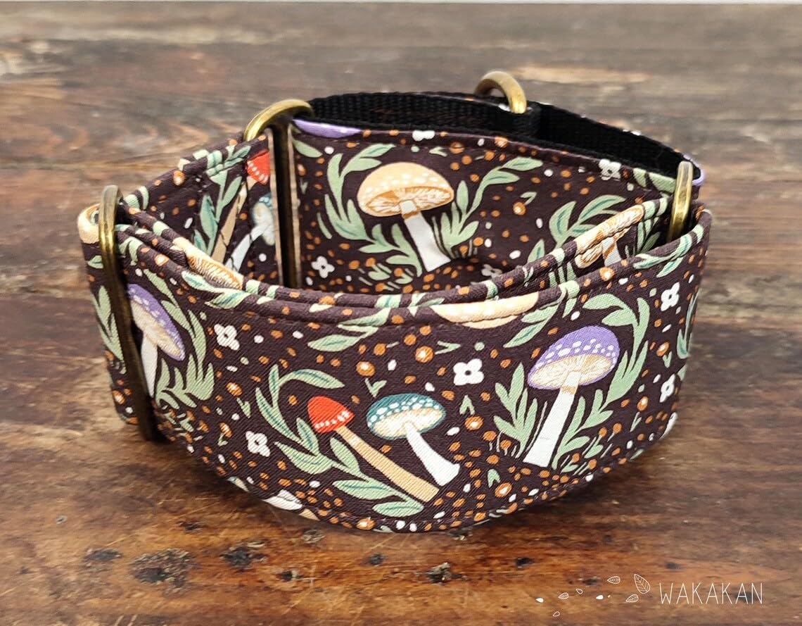 Collar Martingale Para Perro: Enchanted Grove, Hecho a Mano en España por Wakakán