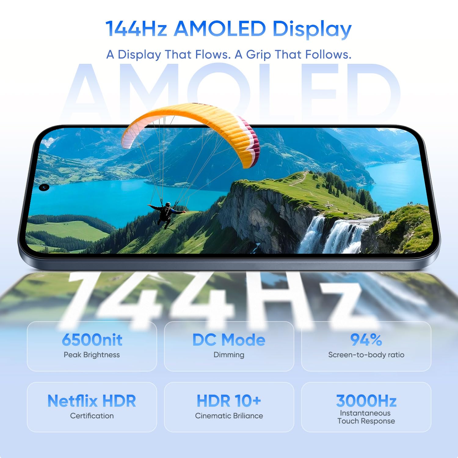 realme 16 Pro 5G Smartphone 8GB+256GB, Grey | Batteria 6500mAh, Ricarica Rapida 80W, Display AMOLED 6,78 pollici, 144Hz, Fotocamera 200MP, Dimensity 7300 Max, IP69