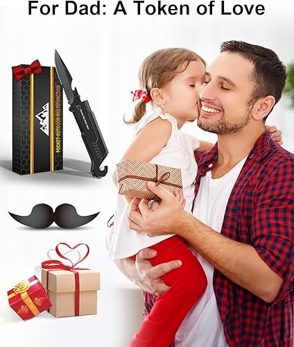 Miniatura 8 de Regalos para el día del padre para hombres, cuchillos multiherramienta 7 en 1 para acampar al aire libre, supervivencia, hombres, papá, novio,
