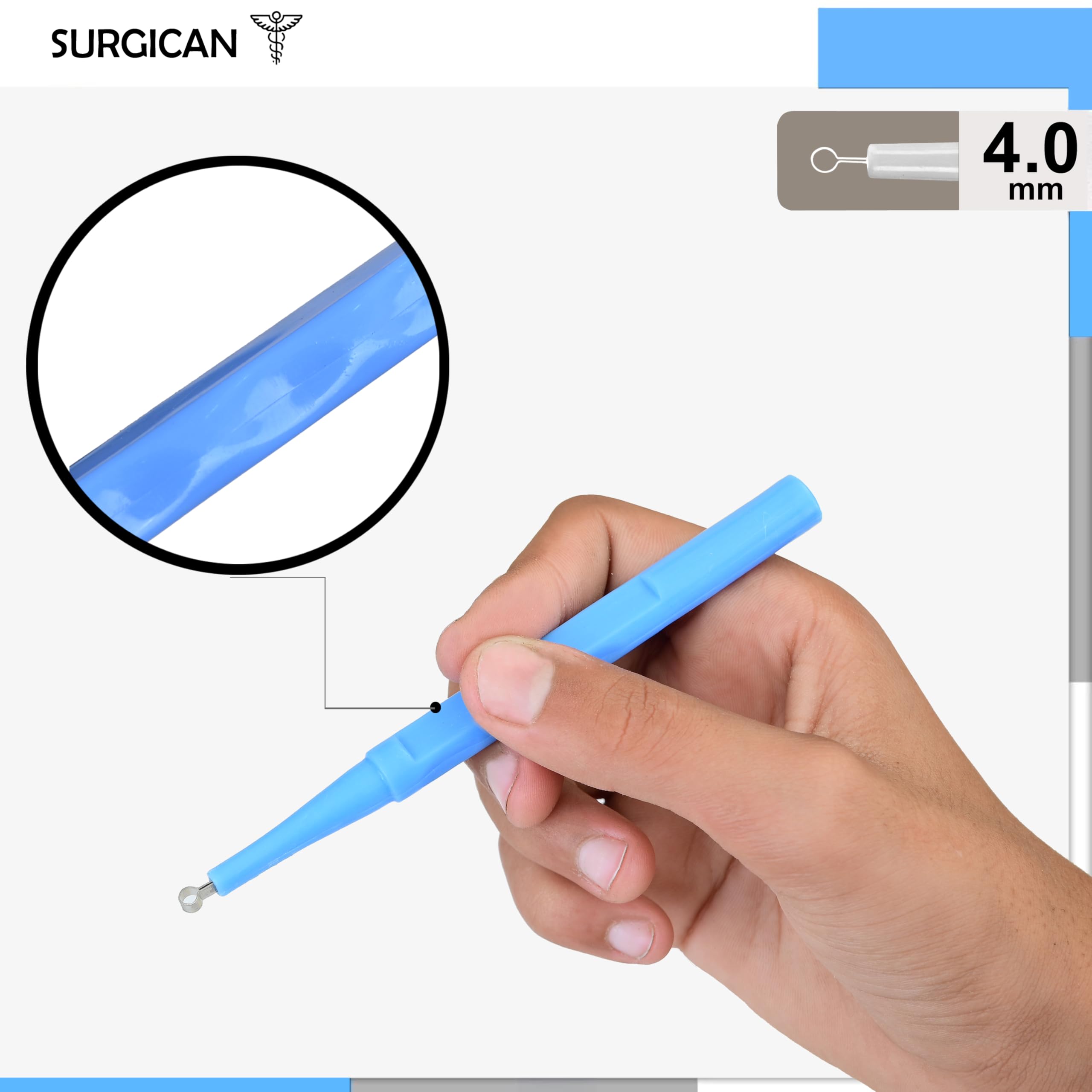 SURGICAN Sterile Disposable Dermal Curettes, Easy Peel Packing - Box of 10 - New and Improved (4 mm [Pack of 10]) — Amazon image 4