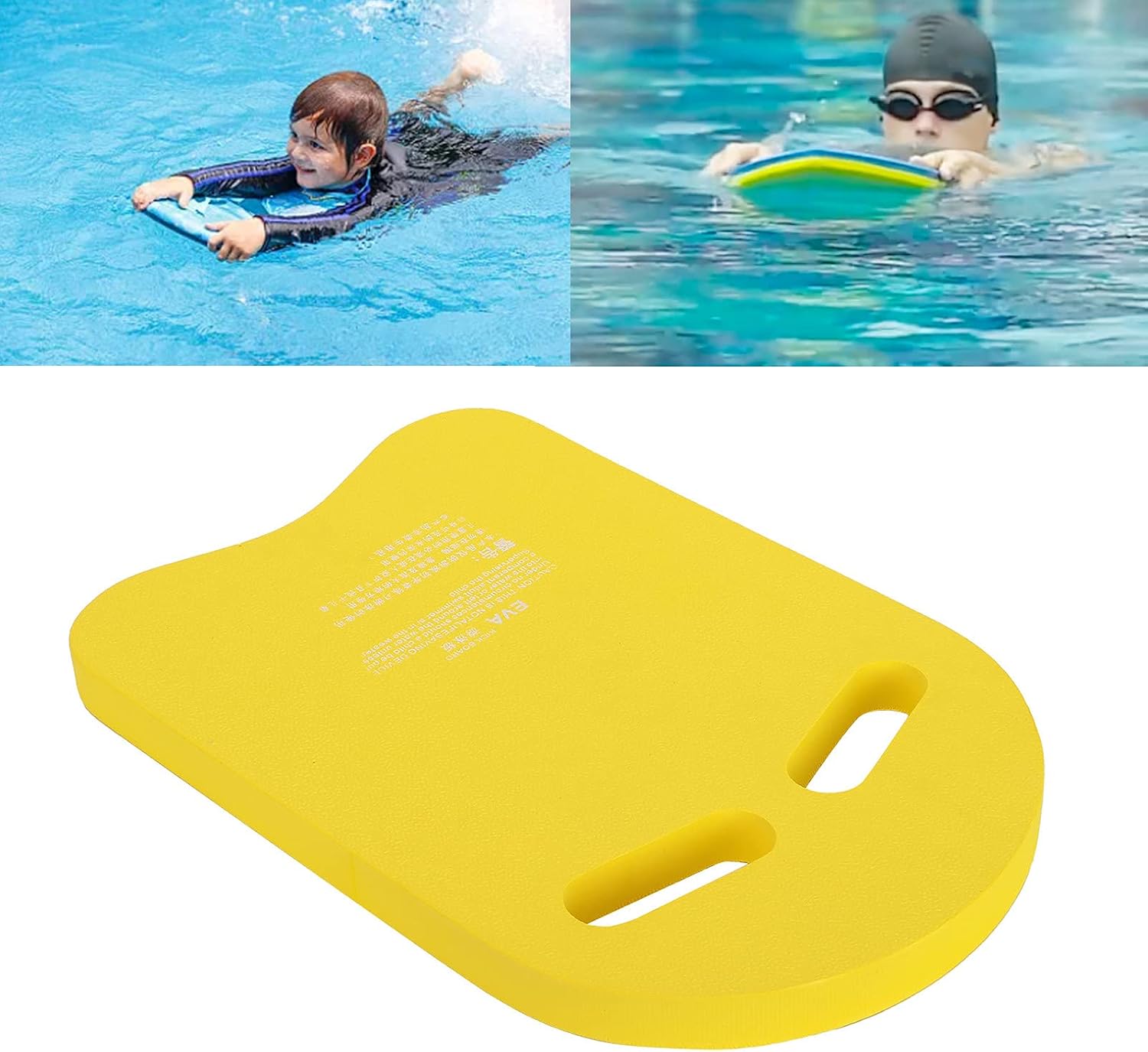 Swimming Kickboard, 2Pcs EVA Lightweight Ushape Swim Aid Float Kickboard Swim Training Aid Kick Board Swim Board with Integrated Hole Handle for Adults Kids