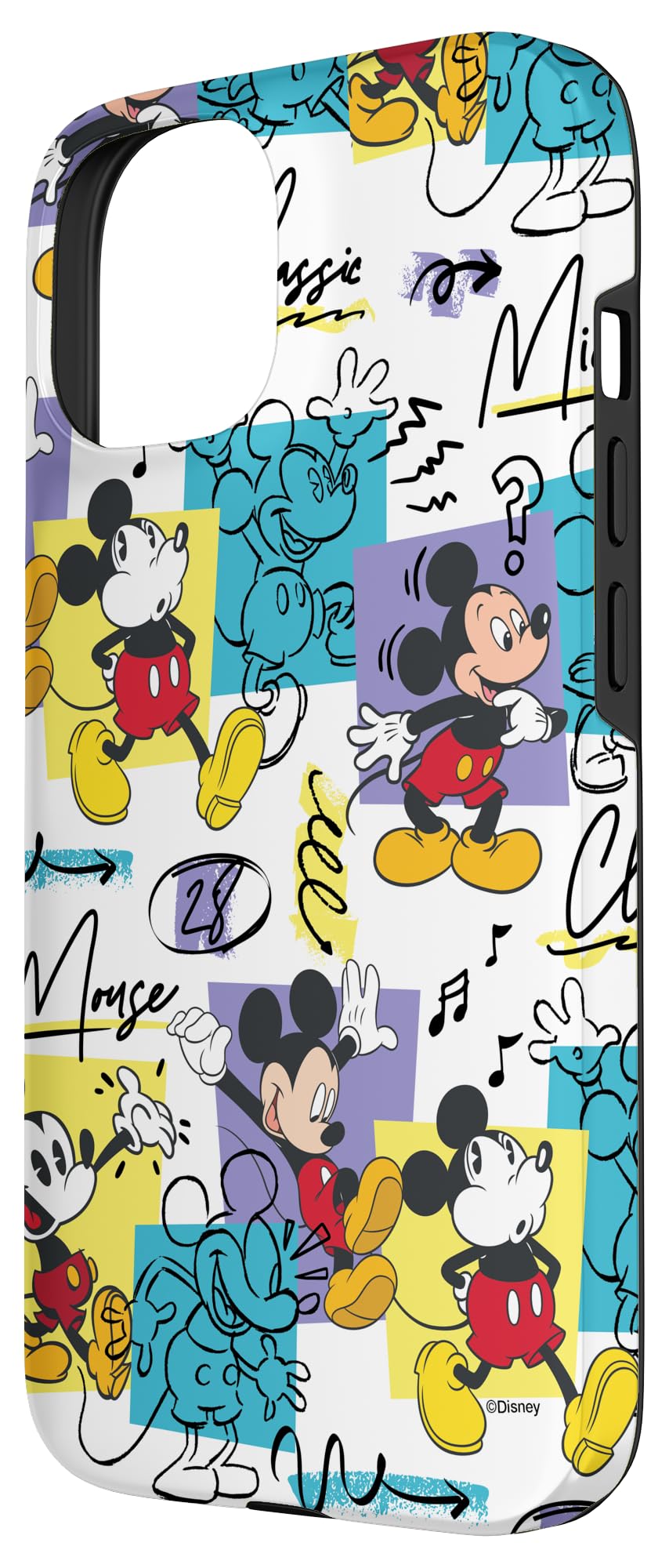 Cartoon Handyhülle Für IPhone 13 Pro Max – Mit Micky Maus Design, Handschlaufe, Metallkette & Displayschutzfolie