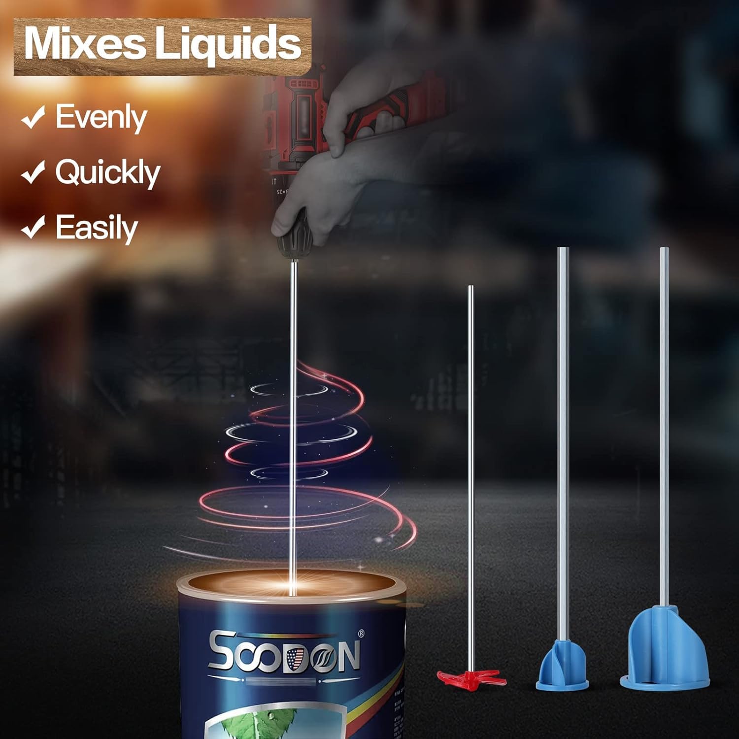 Amazon.com: Paint, Epoxy Resin, Mud& Ceramic Glaze Mixer Paddle