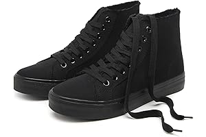 Unleash Your Urban Style with Unisex Canvas High Top Sneakers!