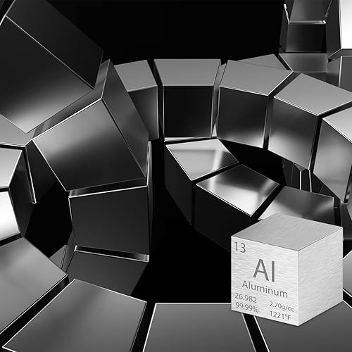 Miniatura 5 de Cubo de tungsteno, cubos de densidad de metal, cubo de elementos de alta densidad de metal puro para colecciones de elementos, experimentos de