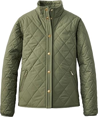 L.L.Bean Womens Beans Cozy Quilted Jacket, U.S. Fit, Petite