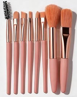OneZHI Juego de 8 brochas de maquillaje con e...