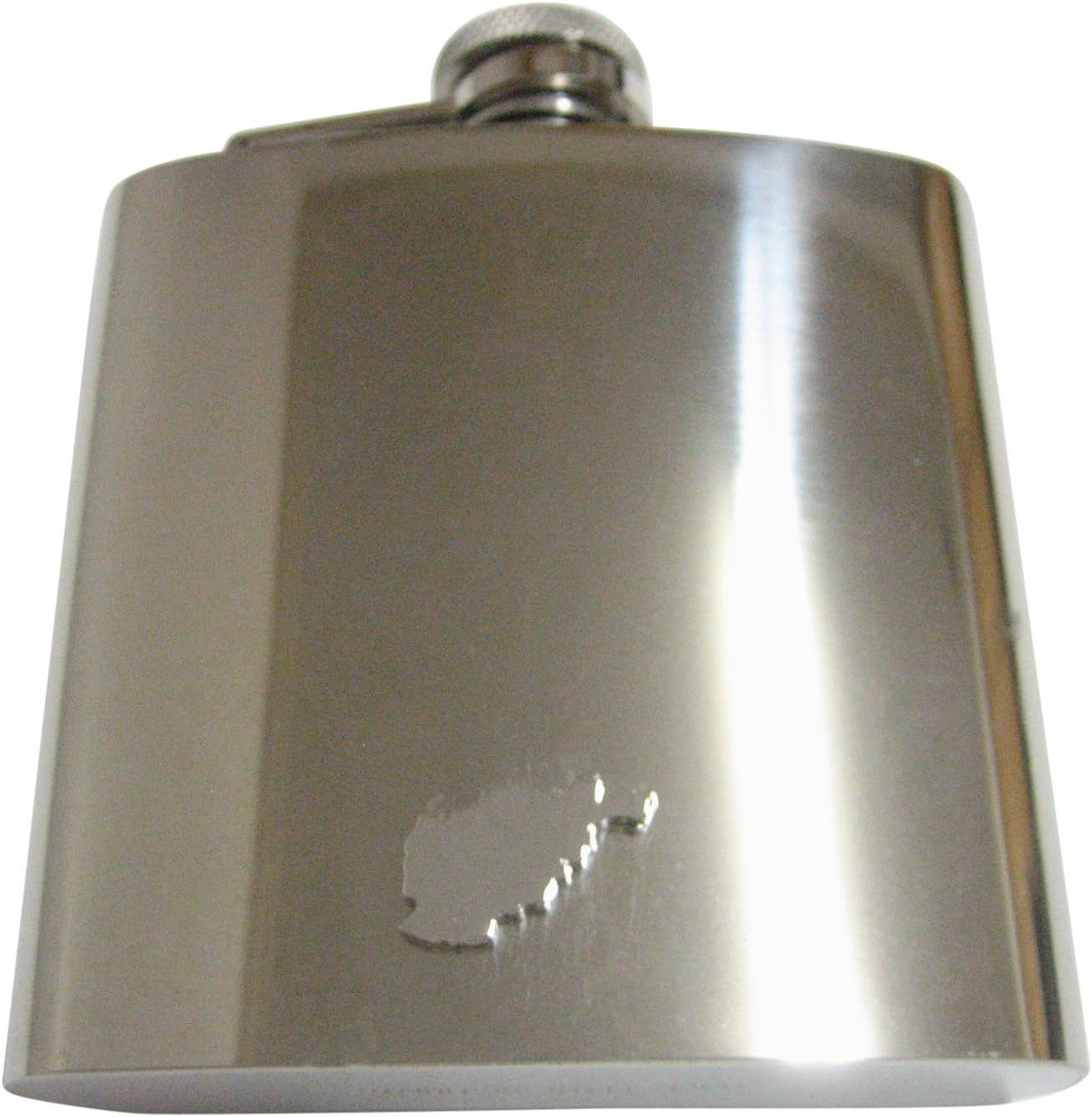 Afghanistan Map Shape Pendant 6 Oz. Stainless Steel Flask