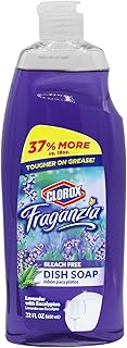 Clorox Fraganzia Liquid Dishwashing Soap Cuts Through Tough Grease FAST Quick Rinsing Formula Washes Away Germs A Powerful...