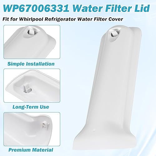 Miniatura 3 de WP67006331 Tapa de filtro de agua apta para refrigerador Whirlpool 67006331 1187210 12960301 AH2069874 EA2069874 PS2069874