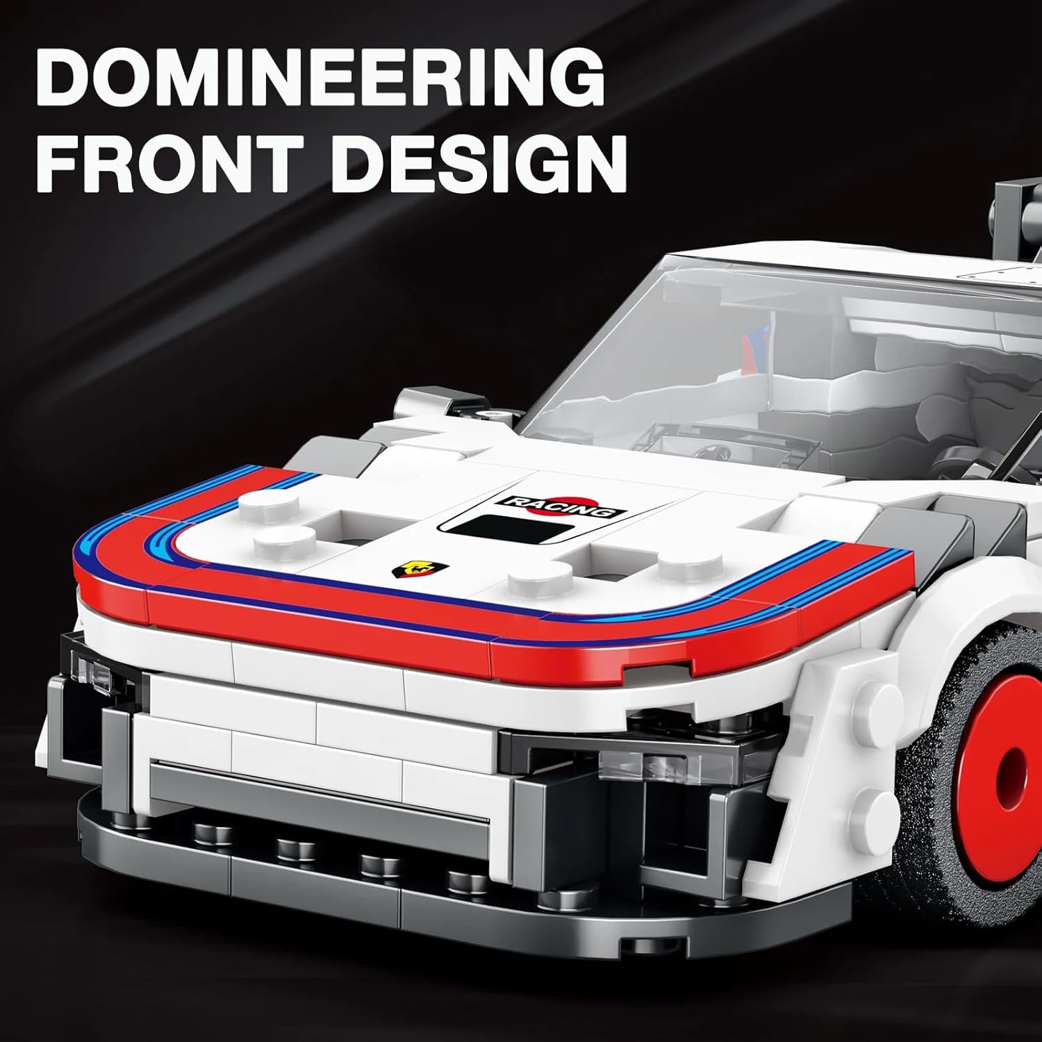 अगाडि view of the Reobrix 792 Porsche 935 model, emphasizing its domineering front design