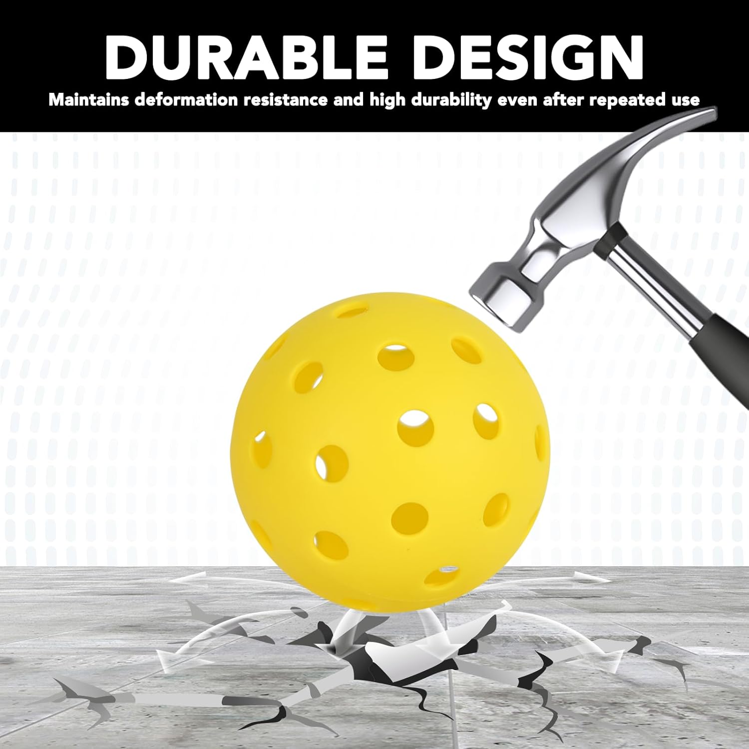 Pickleball 20 Pack | 40 Pack - 40 Holes Multicolor Outdoor Pickleball with Mesh Bag, Perfectly Balanced, High Bounce True Flight, Pickle Ball for Tournament Play - Image 3