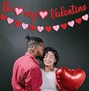 Festiko®Red Glitter Be My Valentine Banner and Red Pink Glitter Hearts Banner Happy Valentine's Day Garland Banner Valentines Day Wedding Engagement Party Fireplace Mantle Decorations Supplies gallery image