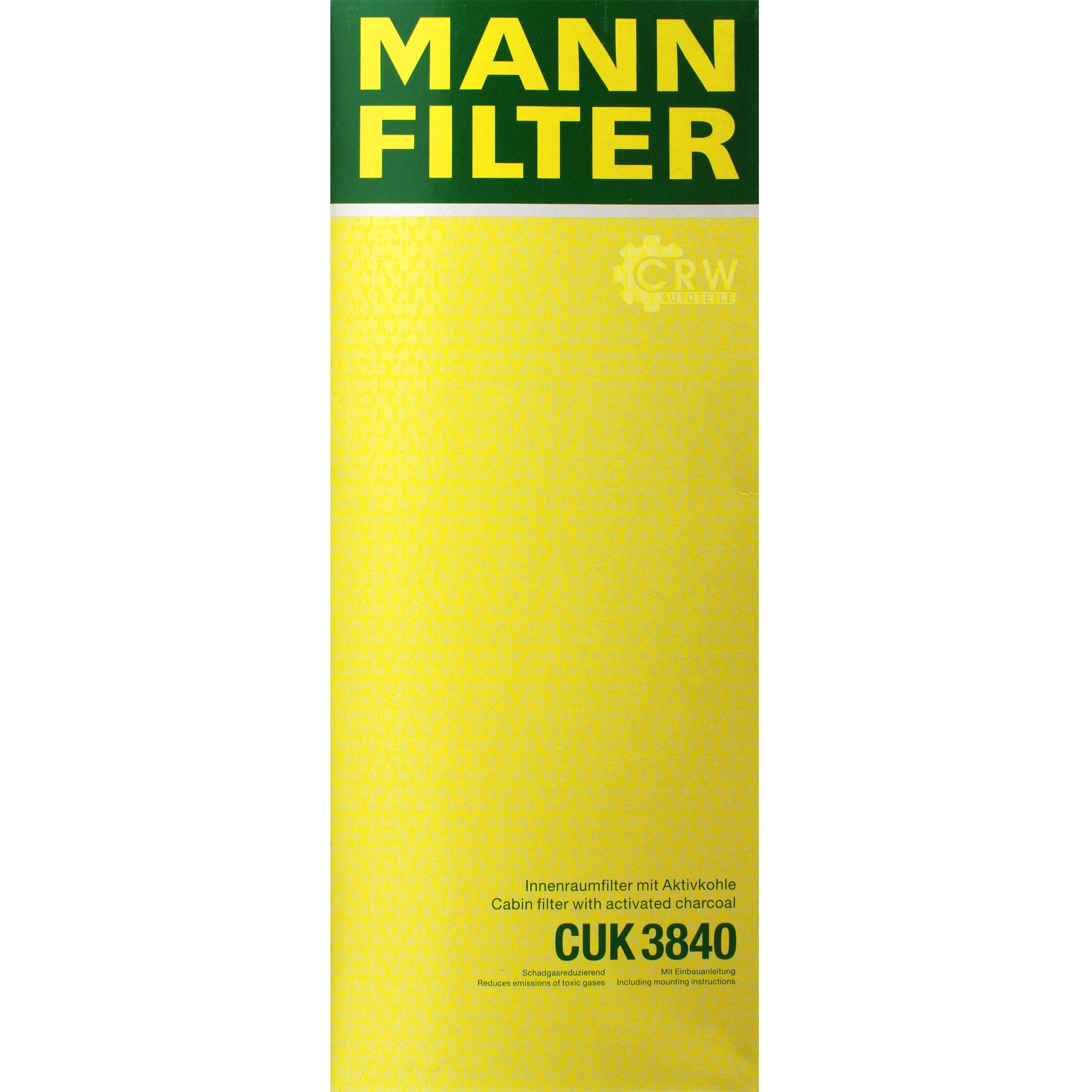 Paquete de inspección Kit de mantenimiento de filtros con filtro de aceite HU 618 x, filtro de aire C 24 123/2, filtro de combustible P 733/1 x, filtro de habitáculo CUK 3840, tornillo de