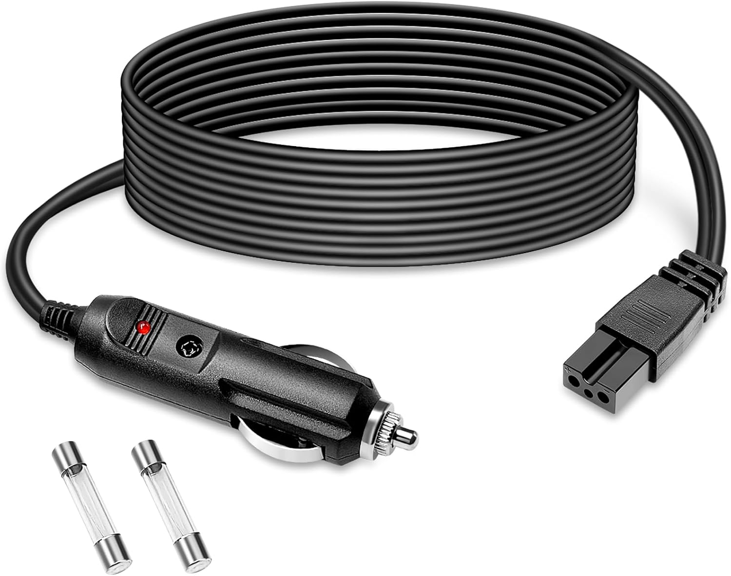 WOWLED 3m Car Cooler Box Car Replacement Cable,12V Mini Fridge Power Adapter Extension Cable for Portable Car Fridge Freezer, Electric Automotive Refrigerators WOWLED 3m Car Cooler Box Car Replacement Cable,12V Mini Fridge Power Adapter Extension Cable for Portable Car Fridge Freezer, Electric Automotive Refrigerators