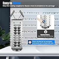 Vista 4 de Soporte de exhibición giratorio de 360° para gafas de sol para 44 pares de gafas, (2)