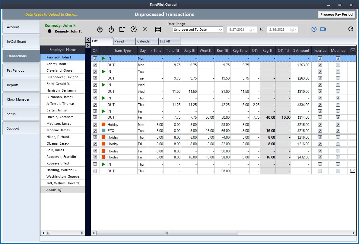 TimePilot Extreme Blue Enhanced Portable Time Clock System