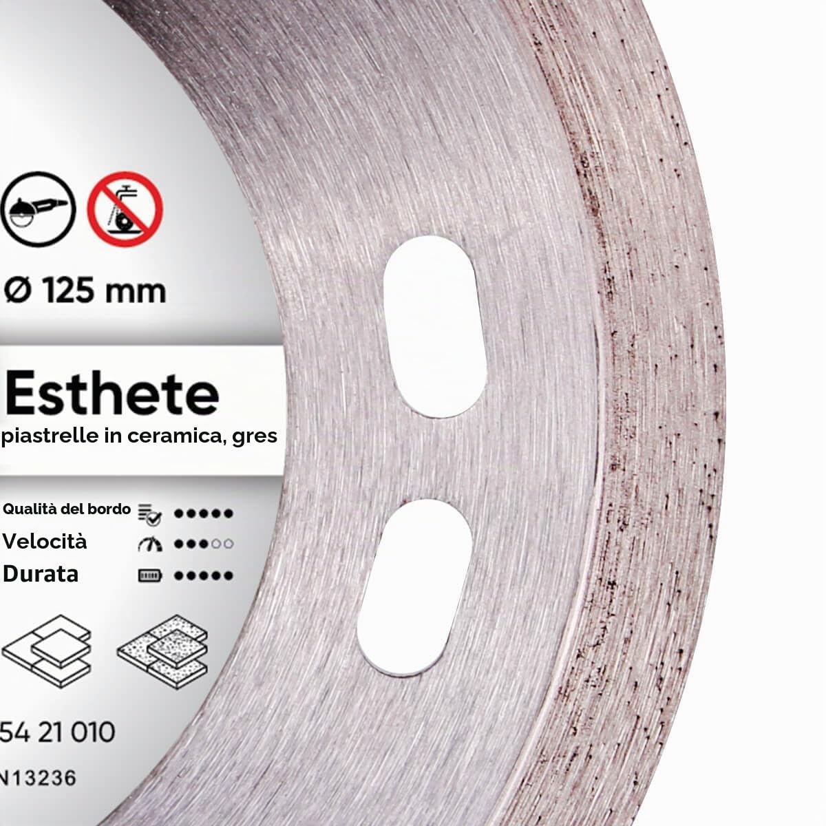 Distar 1A1R - Disco da taglio diamantato per piastrelle, ceramica, vetro smaltato, marmo, granito ceramico duro, extra sottile, classe industriale
