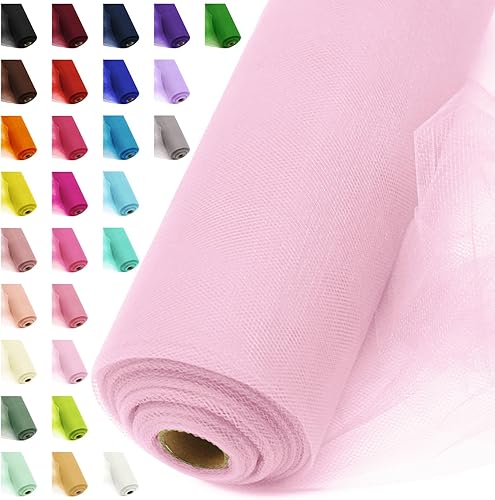 Miniatura 140 de Rollos de tela de tul azul de 54 pulgadas por 20 yardas, perno de carrete de tutú para decoración de bodas, falda tutú de baby shower, envoltura