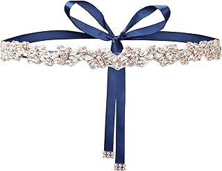 Crystal Bridal Belt Sash Handmade Wedding Dress Belt with Rhinestones for Bridal Gowns